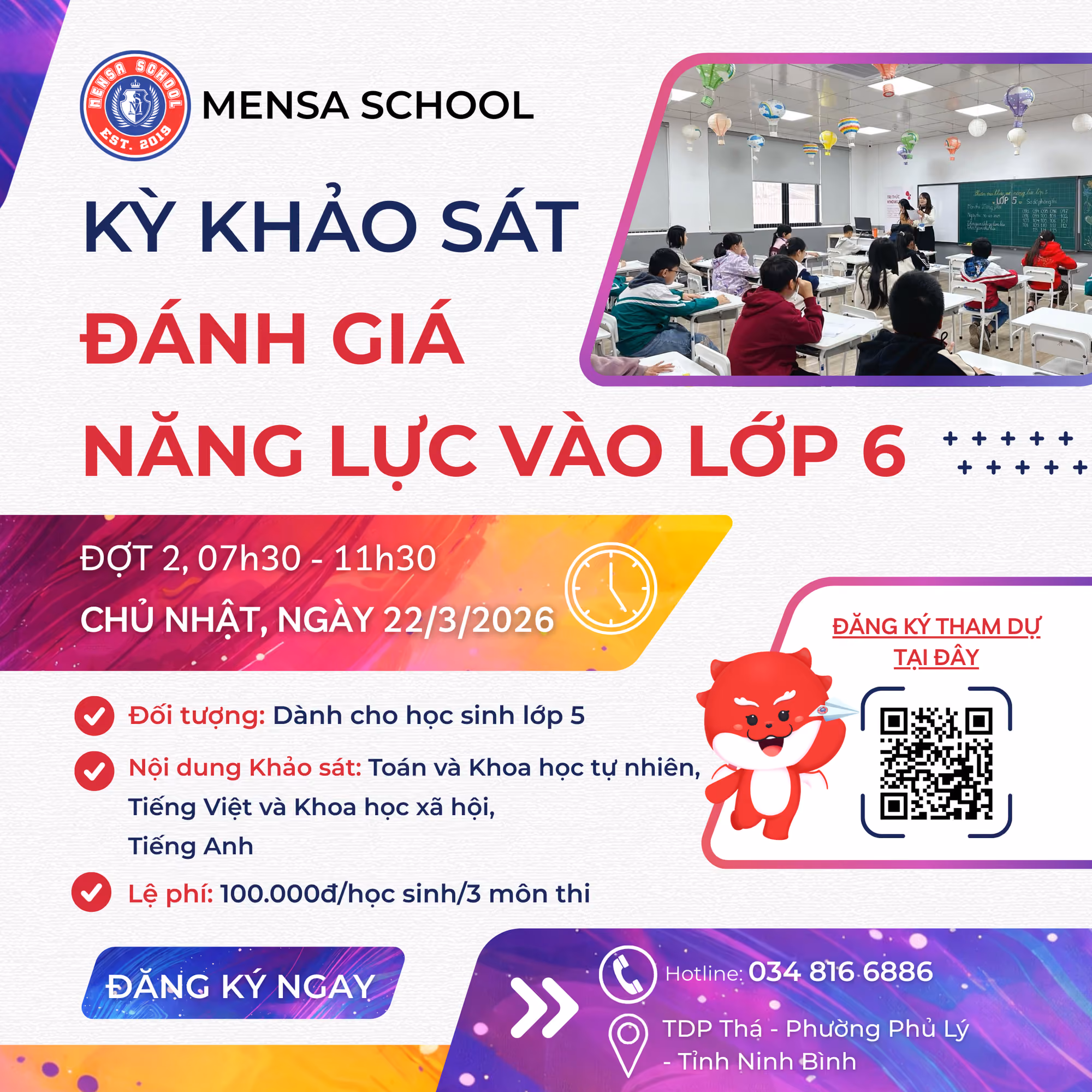 Kỳ khảo sát đánh giá năng lực lớp 5