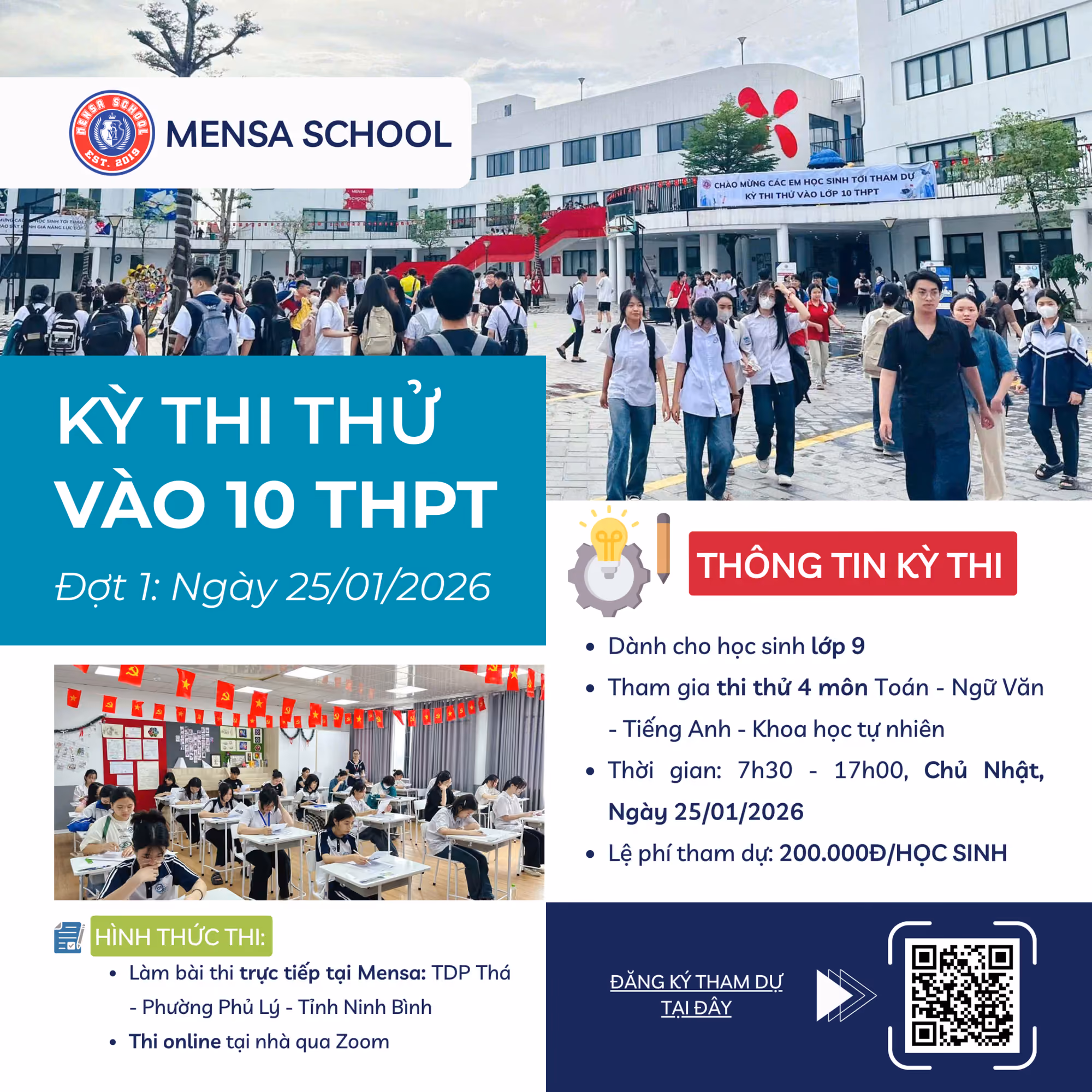 Kỳ thi thử lớp 10